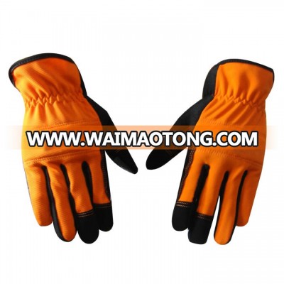 Touchscreen Gardening Gloves with Stretch Spandex, Padded Sponge Foam Inside Knuckle and Palm