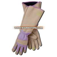 Pig leather or Synthetic leather gardening use wholesale garden gloves