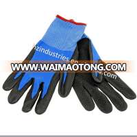 Factory cotton work gloves with rubber grip dots for sale